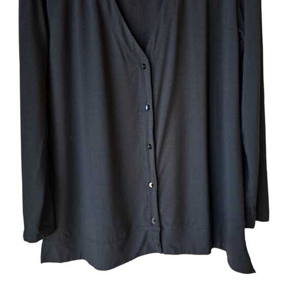 J Jill Women's Black Cardigan Size S Wearever Collection Stretch Minimalist - Picture 4 of 9
